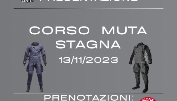 SERATA DI PRESENTAZIONE CORSO DI MUTA STAGNA